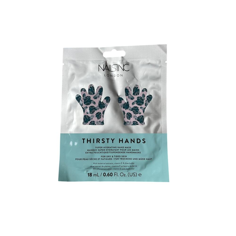 Nails Inc Aqua Teal Plastic Aluminium Hand Mask 18 ML Thirsty Hands Gloves
